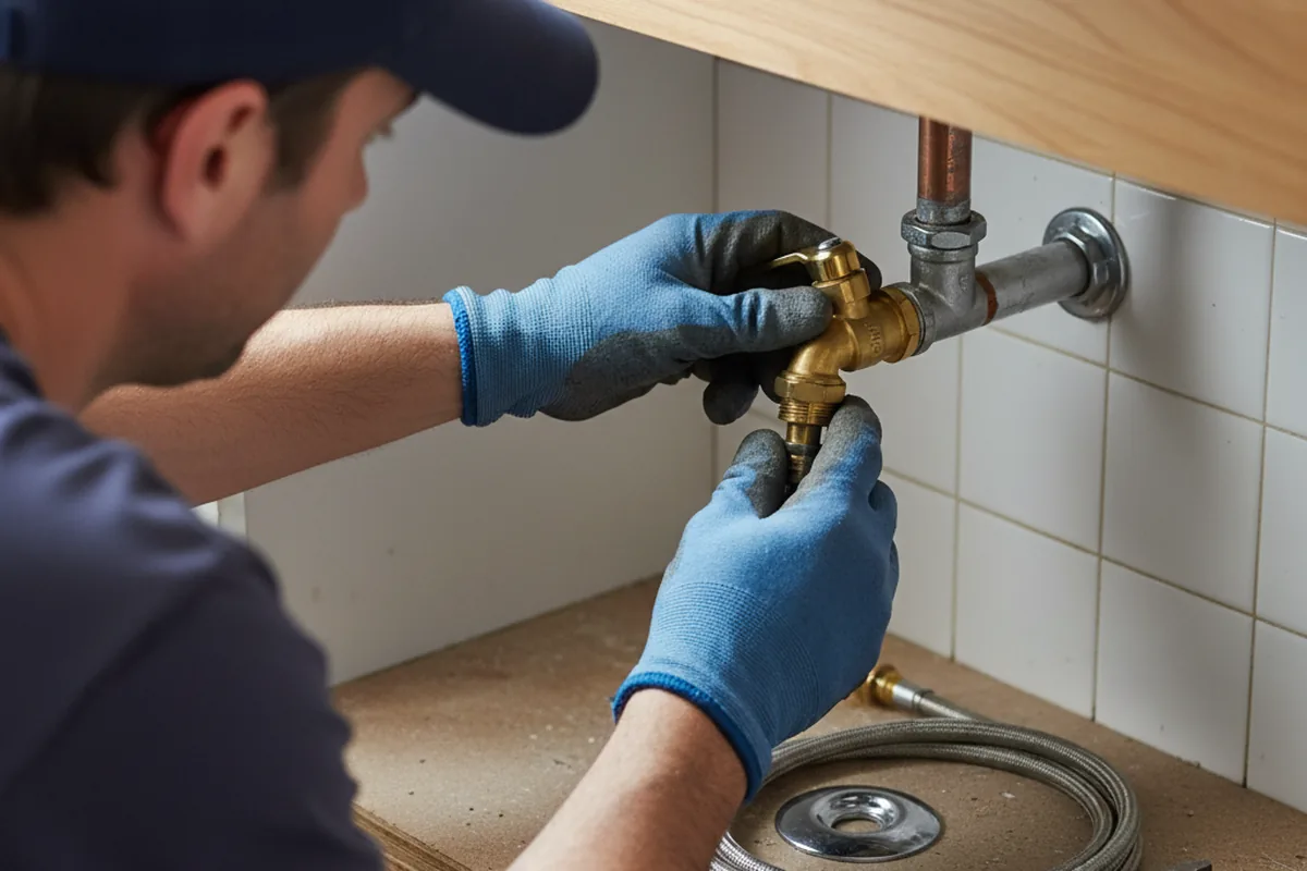 Shutoff valve and fitting work during Faucet and Fixture Repair in Chesterfield